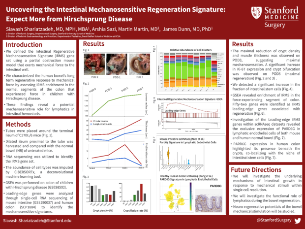Poster: Uncovering the Intestinal Mechanosensitive Regeneration Signature: Expect More from Hirschsprung Disease